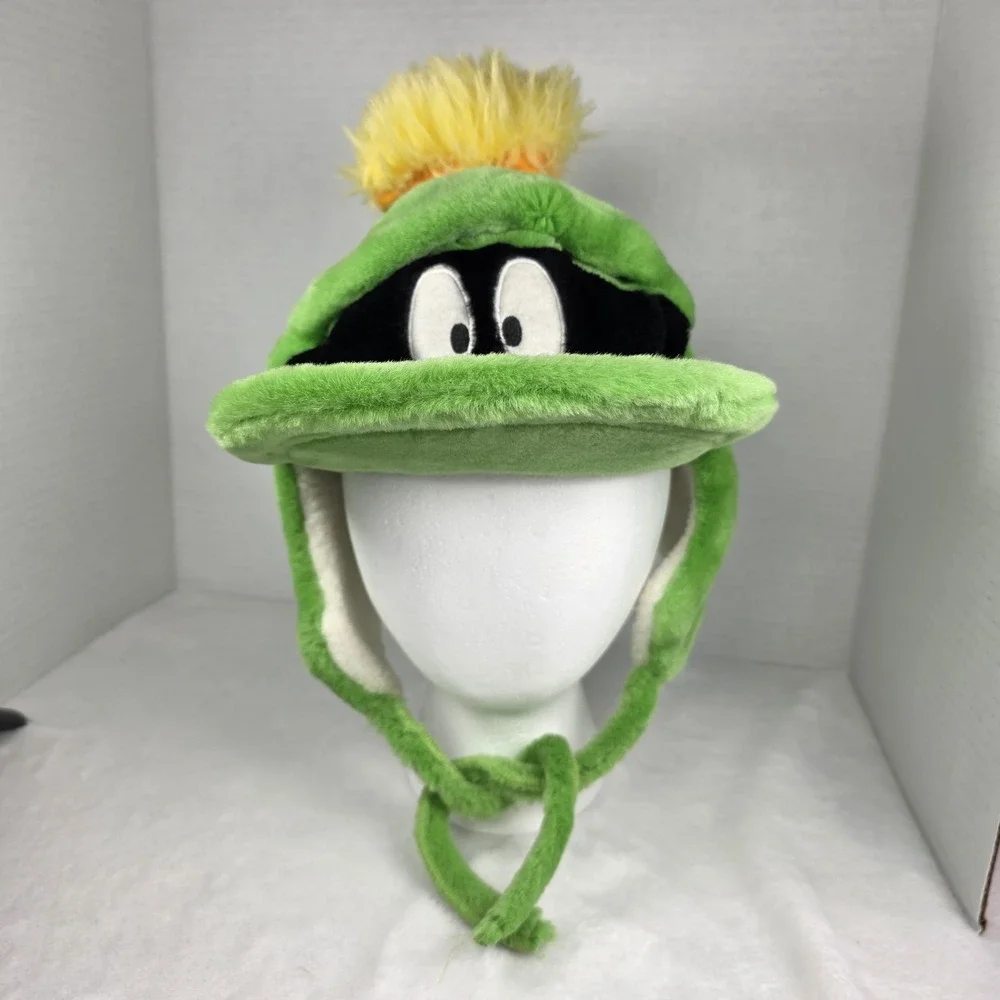 WB Looneytunes‎ Flapper Hat Marvin The Martian Winter Youth/kids Green Rare 1998